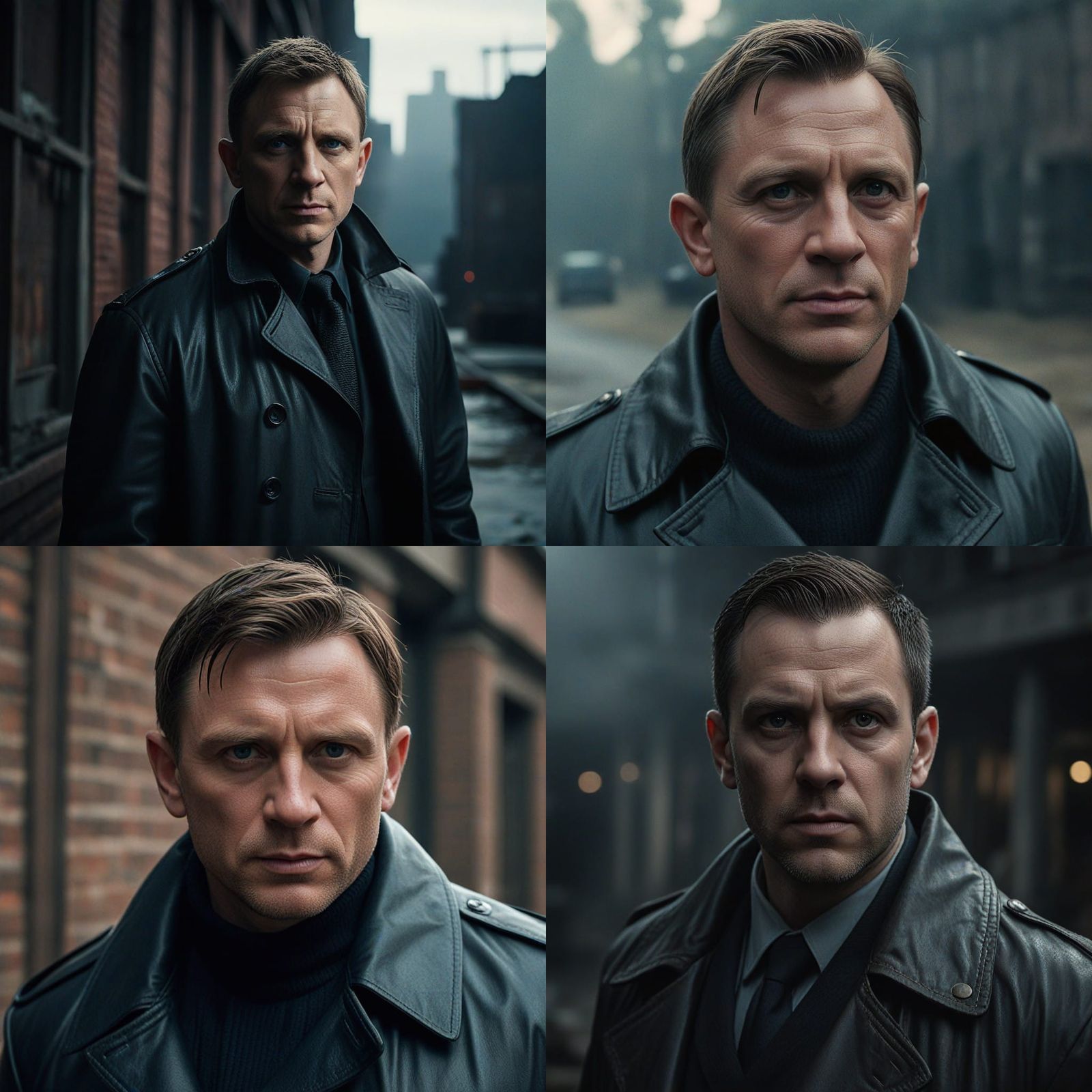 Inquisitor Psyker in Dark Leather Trench Coat, Warhammer 40k