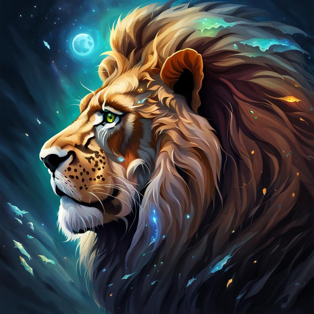 Majestic Fantasy Lion Image