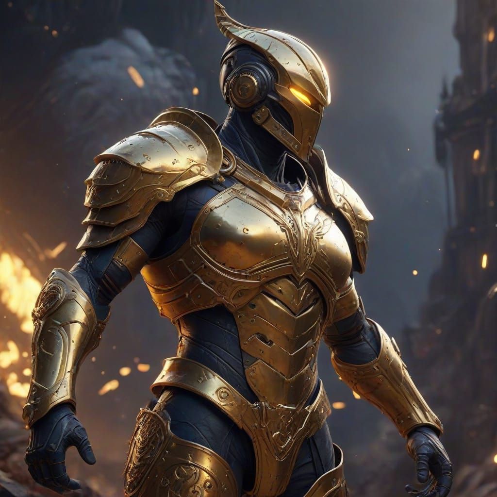 Dark Fantasy Warrior Woman in Medieval Armor