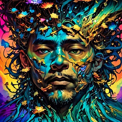 Surrealist World in Edgy Pastel Dreamscape