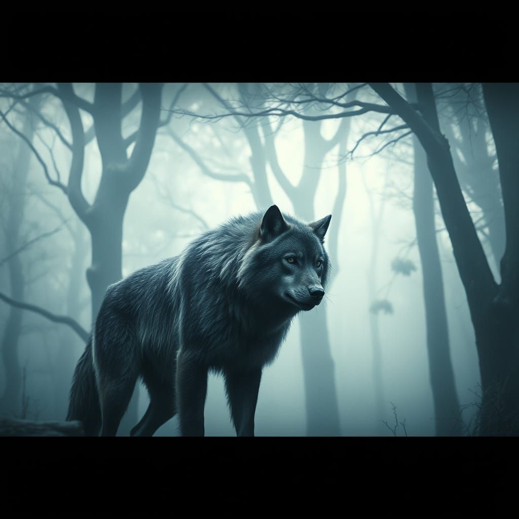 Ethereal Werewolf Guardian of the Misty Forest