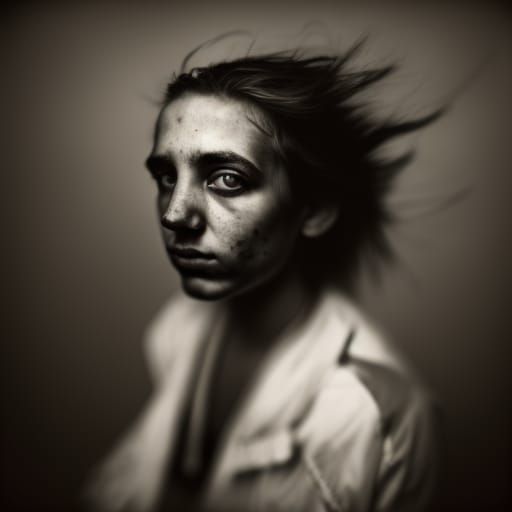 Amnesia Haze Portrait in Style of Street Photography