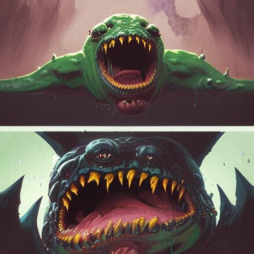 Terrifying Mutant Demon Mouth