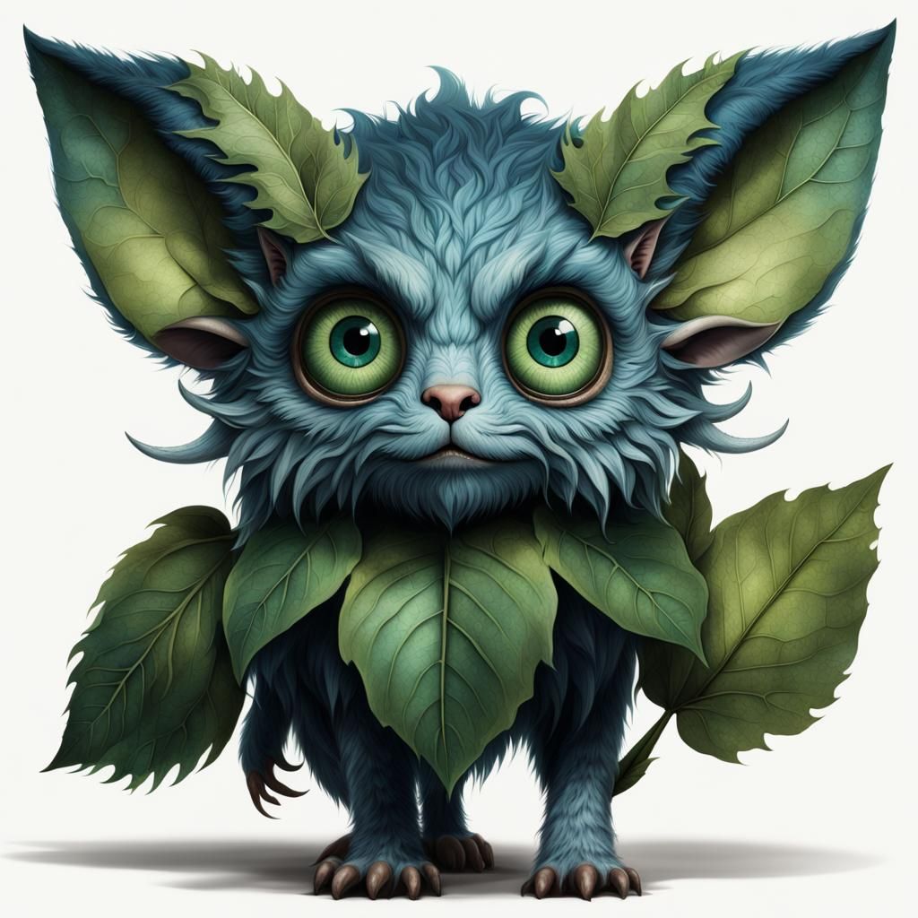 Fantasycore Hobbit-like Creature in Forest Setting