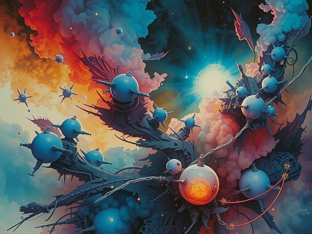 Epic Cinematic Portal Anomaly in Vignette Film Style