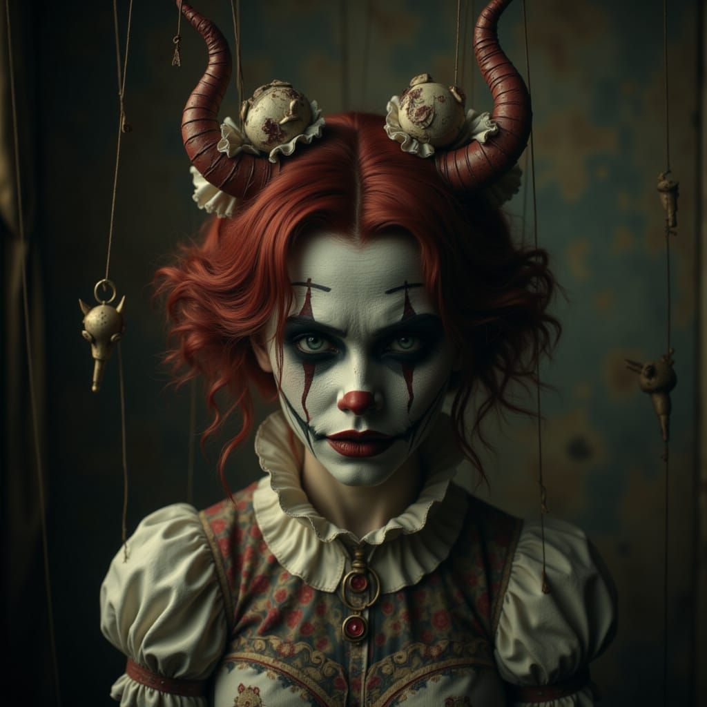 Haunted Marionette in Decaying Opera House