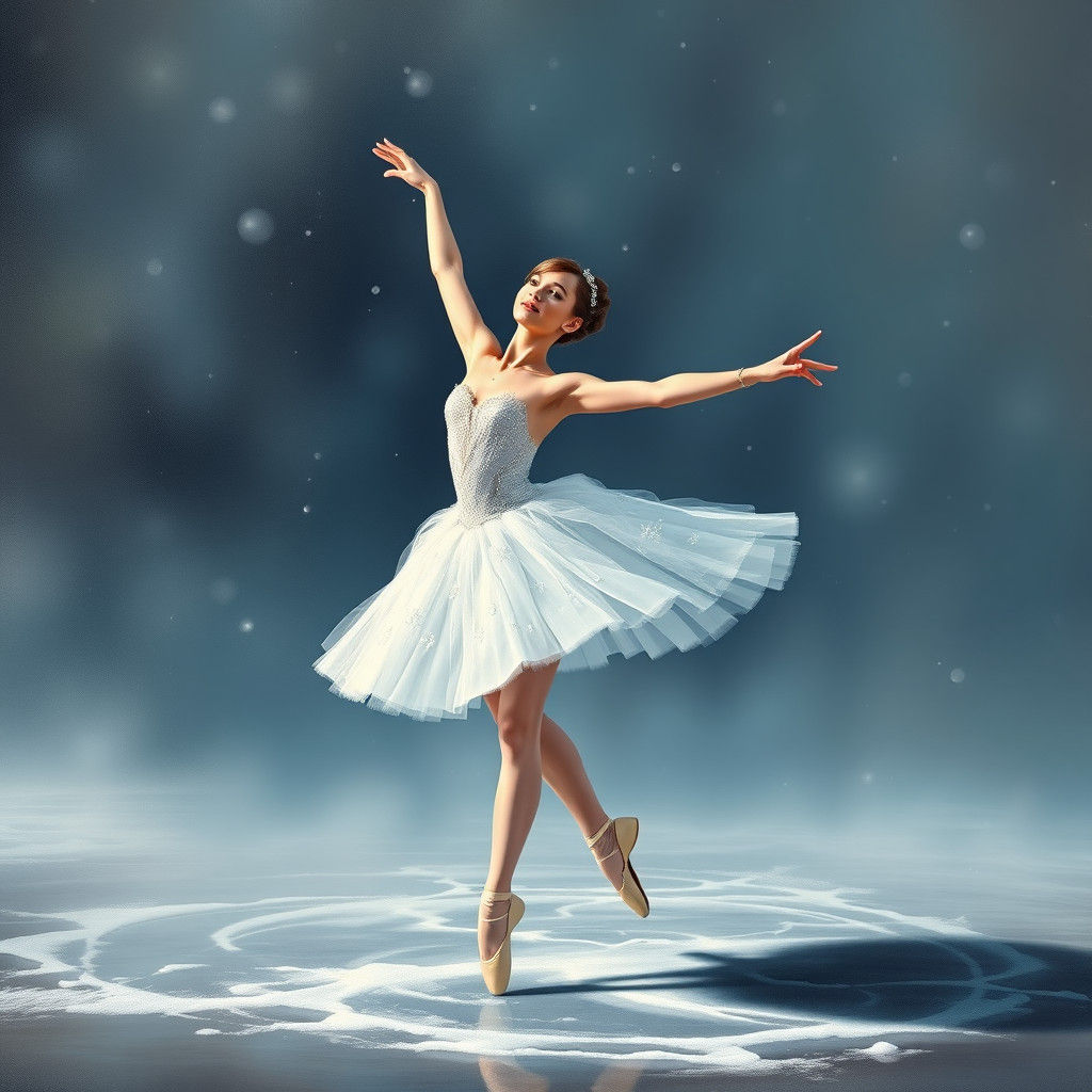 Snow Queen Ballerina Dance in Perfect Realism