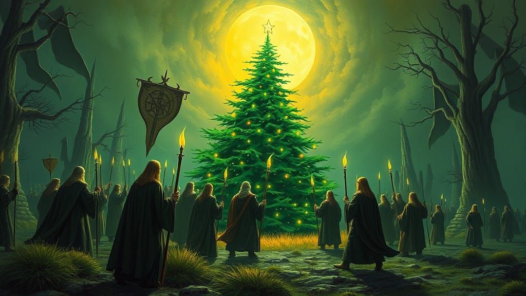 Middle Earth Ents March Against Saruman on Christmas