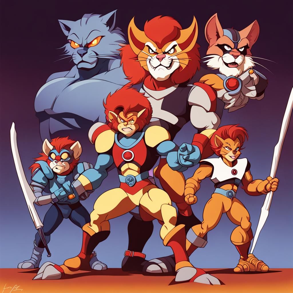 Thundercats Reimagined in Modern Cartoon Style