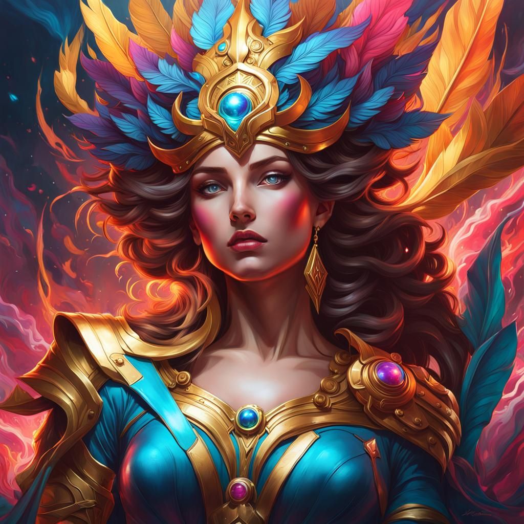 Gods of Olympus Digital Graffiti Art