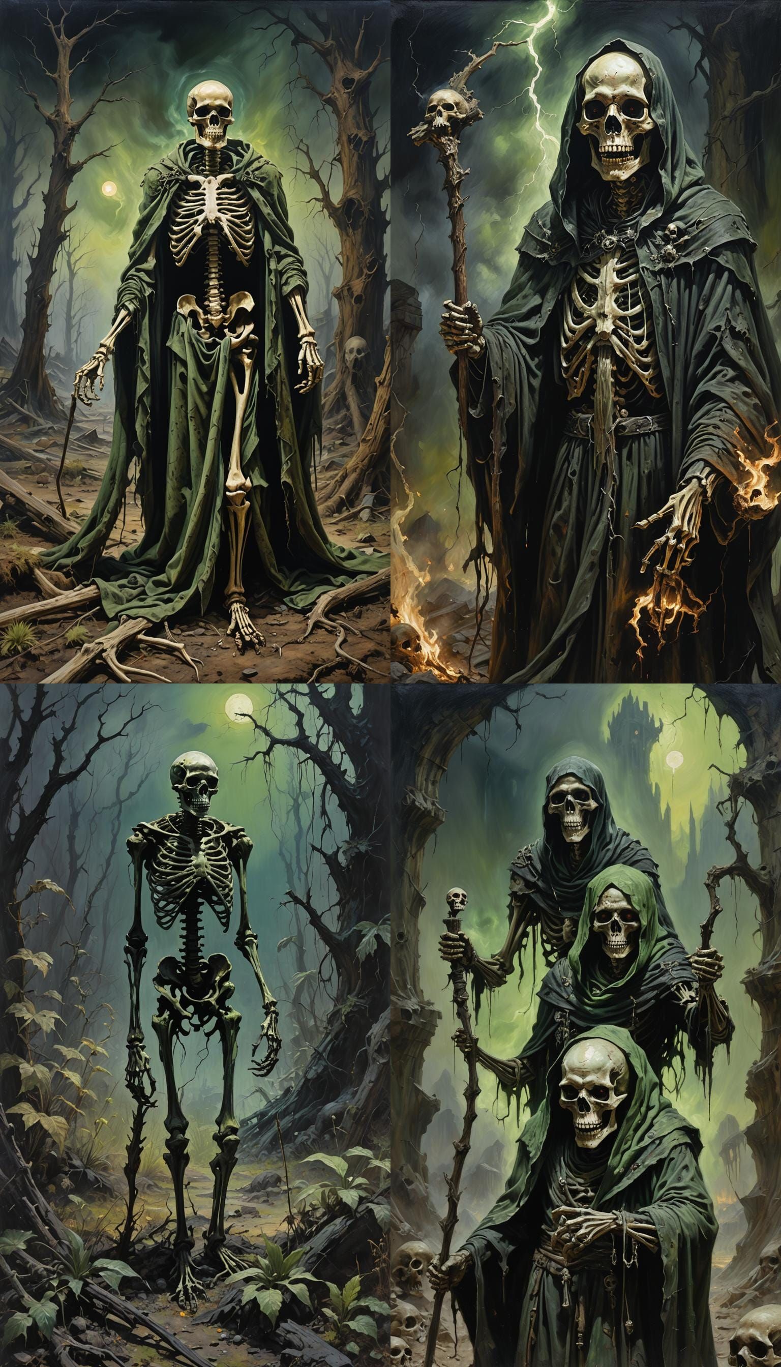 Malachor, God of Despair, in Oil Painting Style