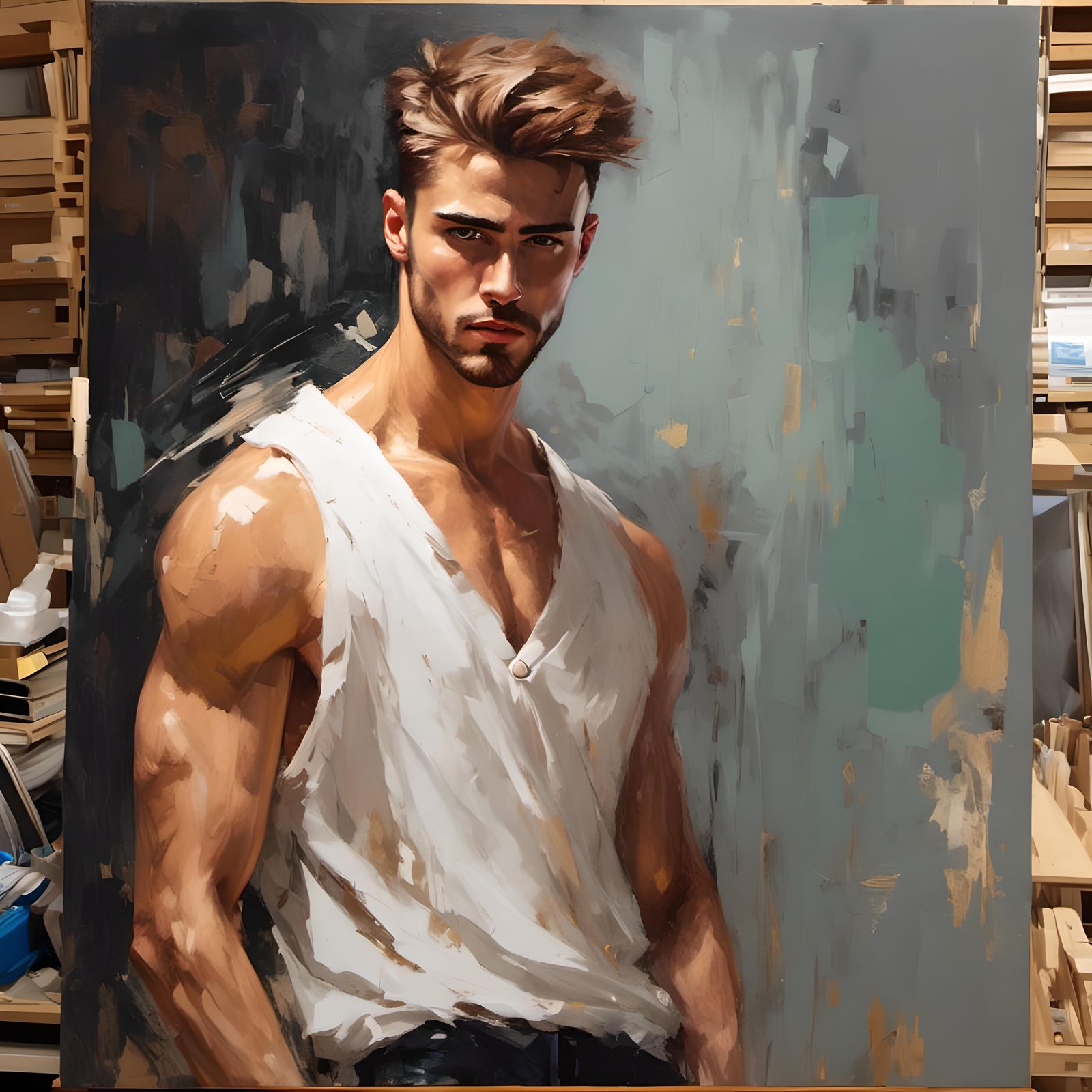 Irish Lad Portrait in 90s Style