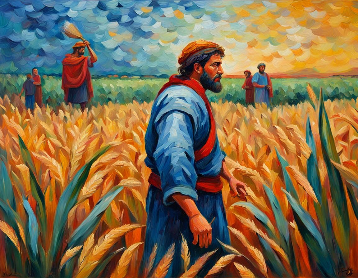 David Hiding: Neo-Impressionist Oil Painting