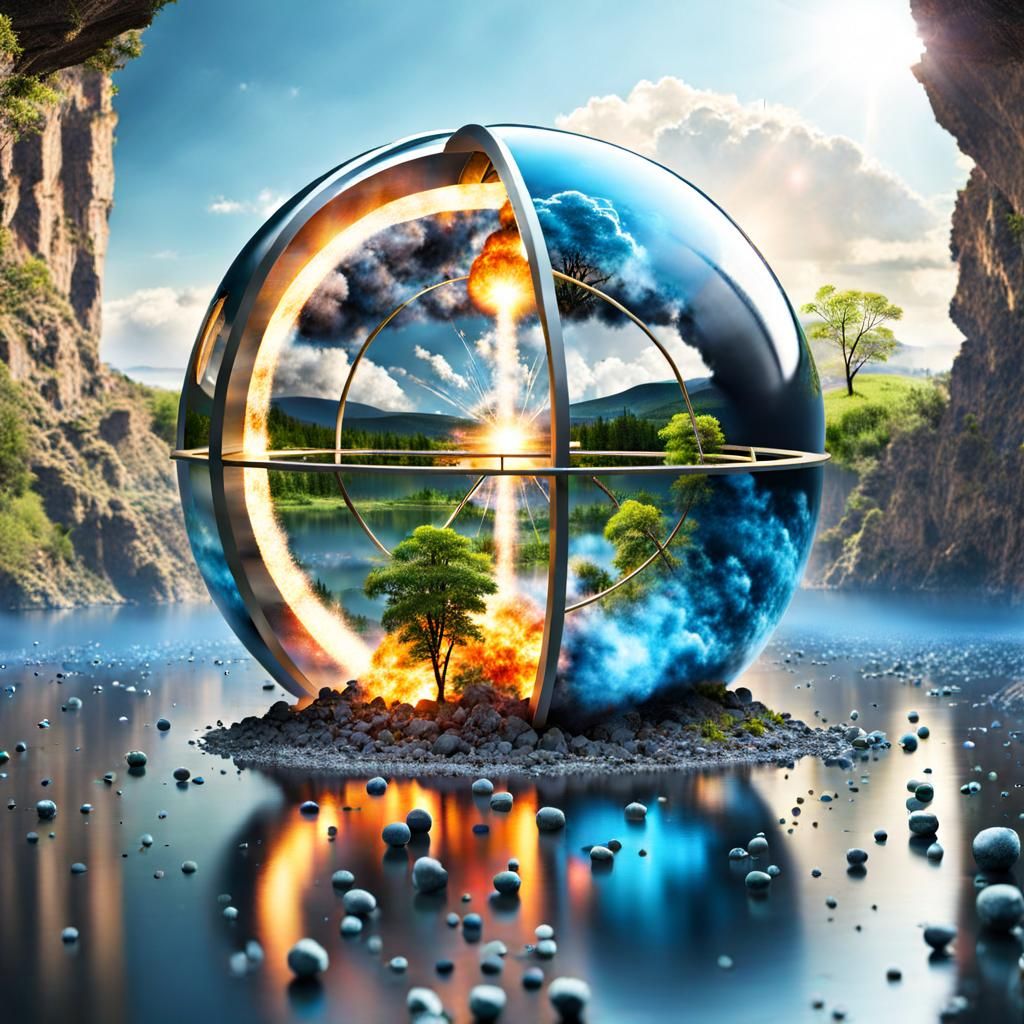 Nature Merges with Atomic Explosion