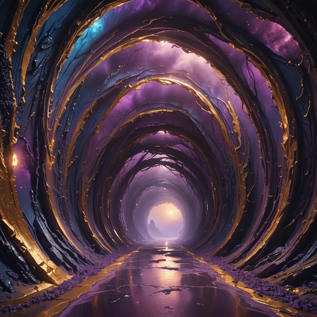 Surreal Tunnel to Another World: Digital Matte Painting