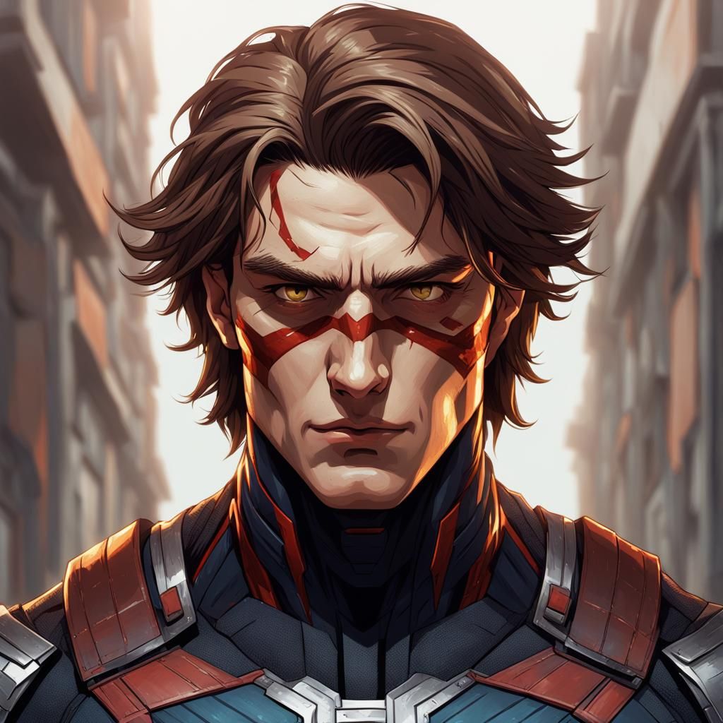 Athletic Teen Mirror Selfie in Hyperdetailed Digital Art