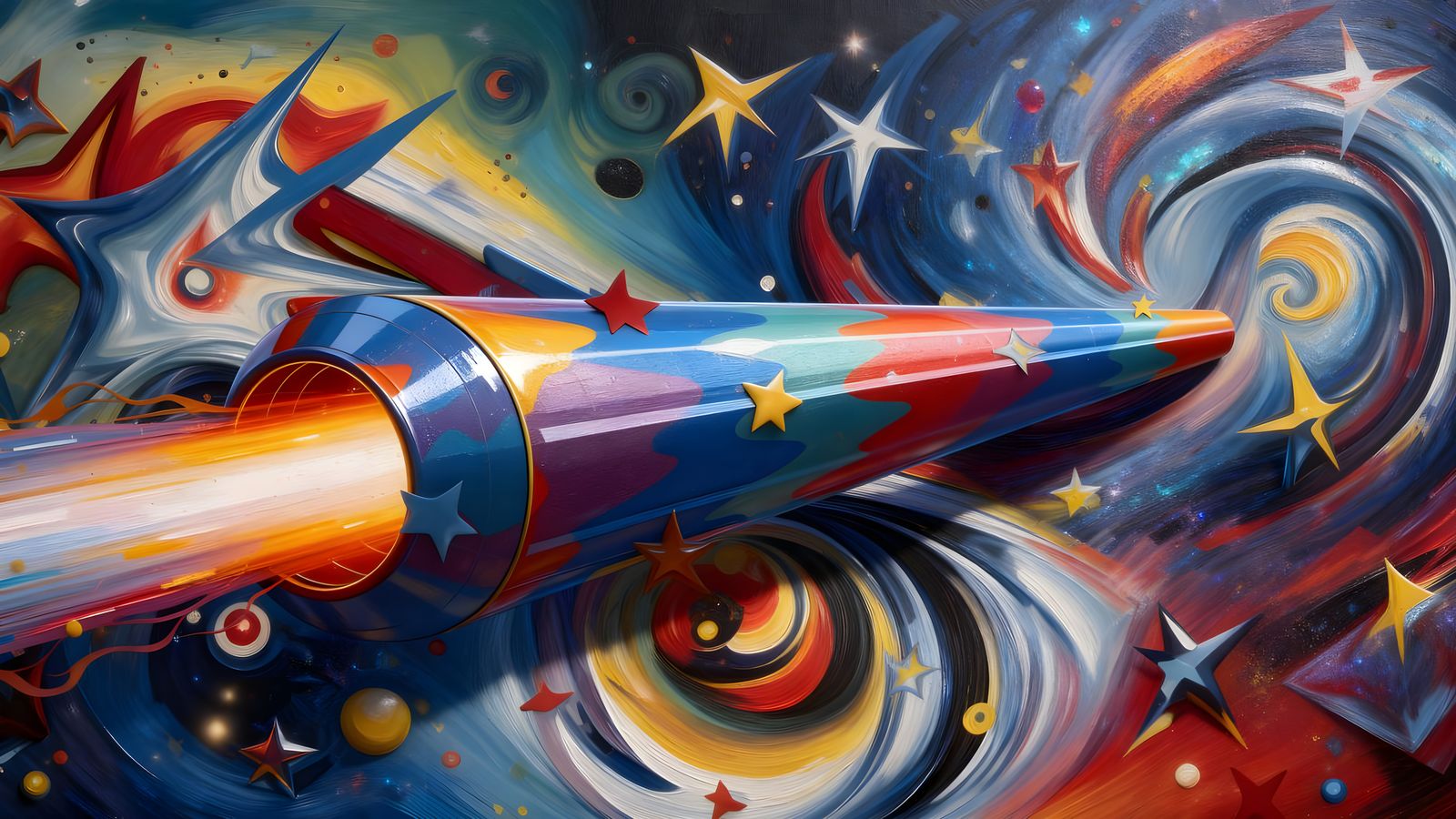 3D Vortex Spiral Maelstroms with Enhanced Stars