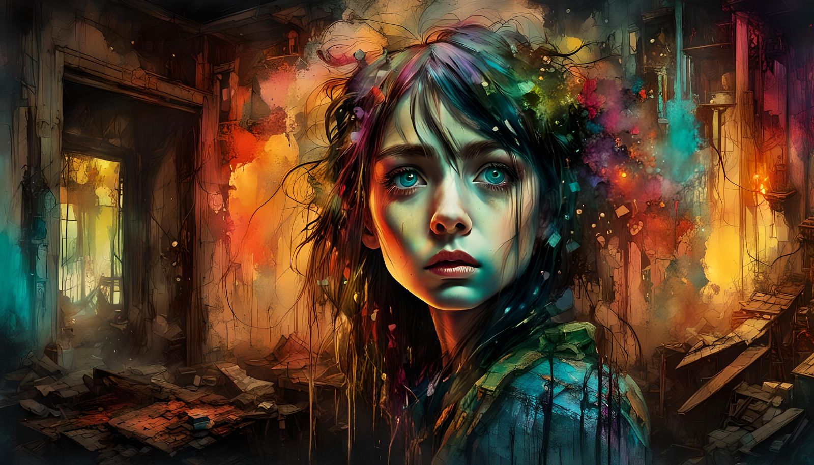 Brief moment when you need to decide - Stay or RUN..