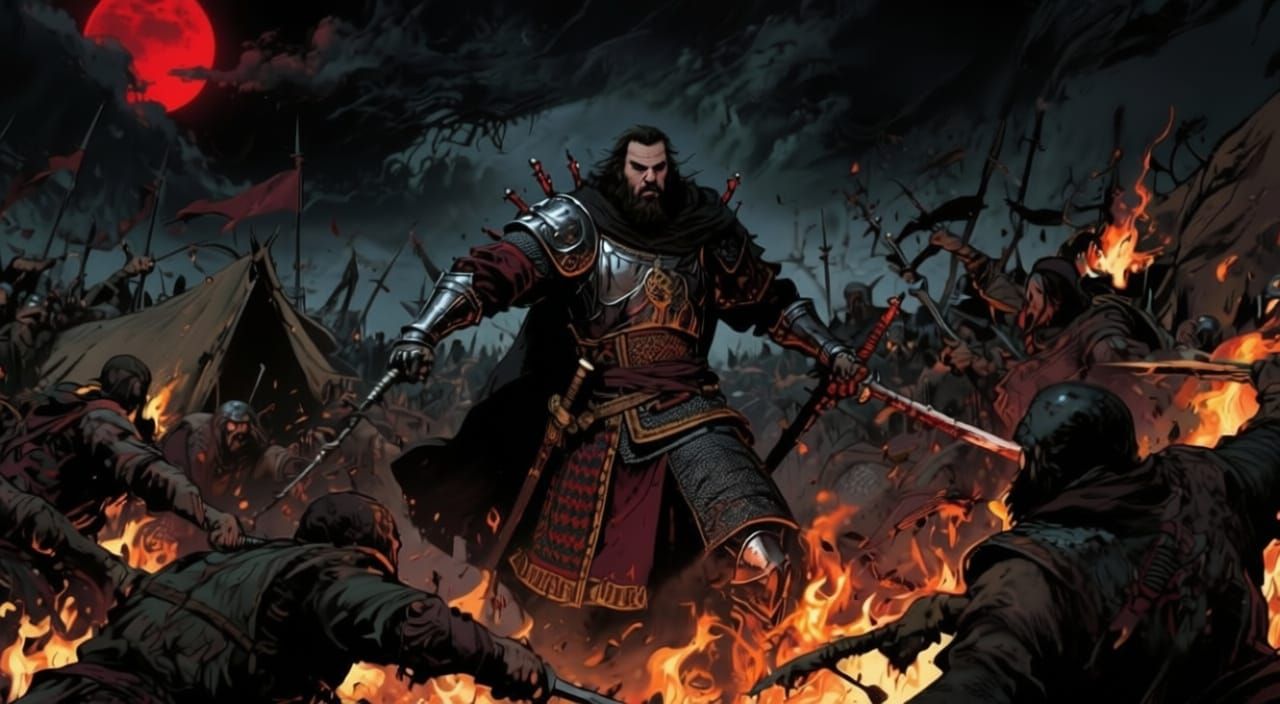 Vlad the Impaler Leads Night Attack in Dark Metal Style