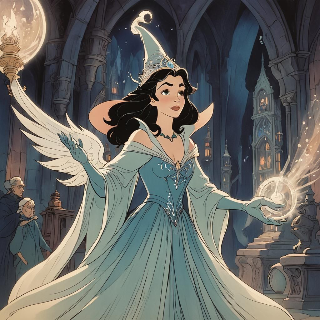 Sorceress's Apprentice in Fantasia AI Art