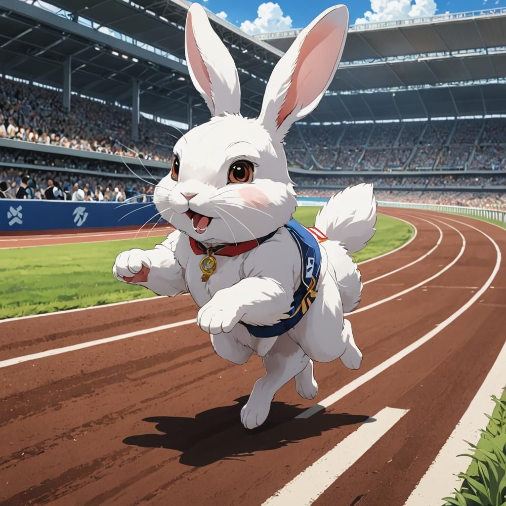 Rabbit Wins Race: Anime Key Visual