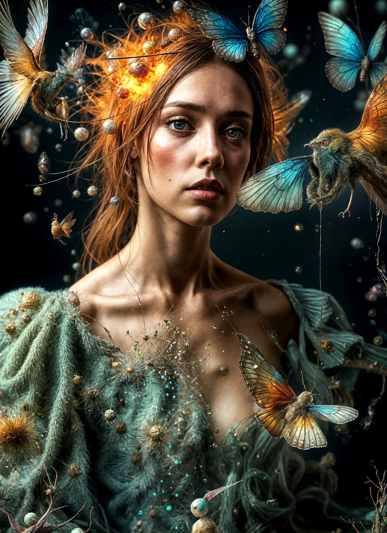 Surreal Montage of Magical Particles in Dreamy Style