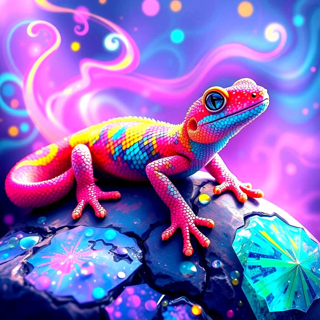 Regenbogen-Salamander