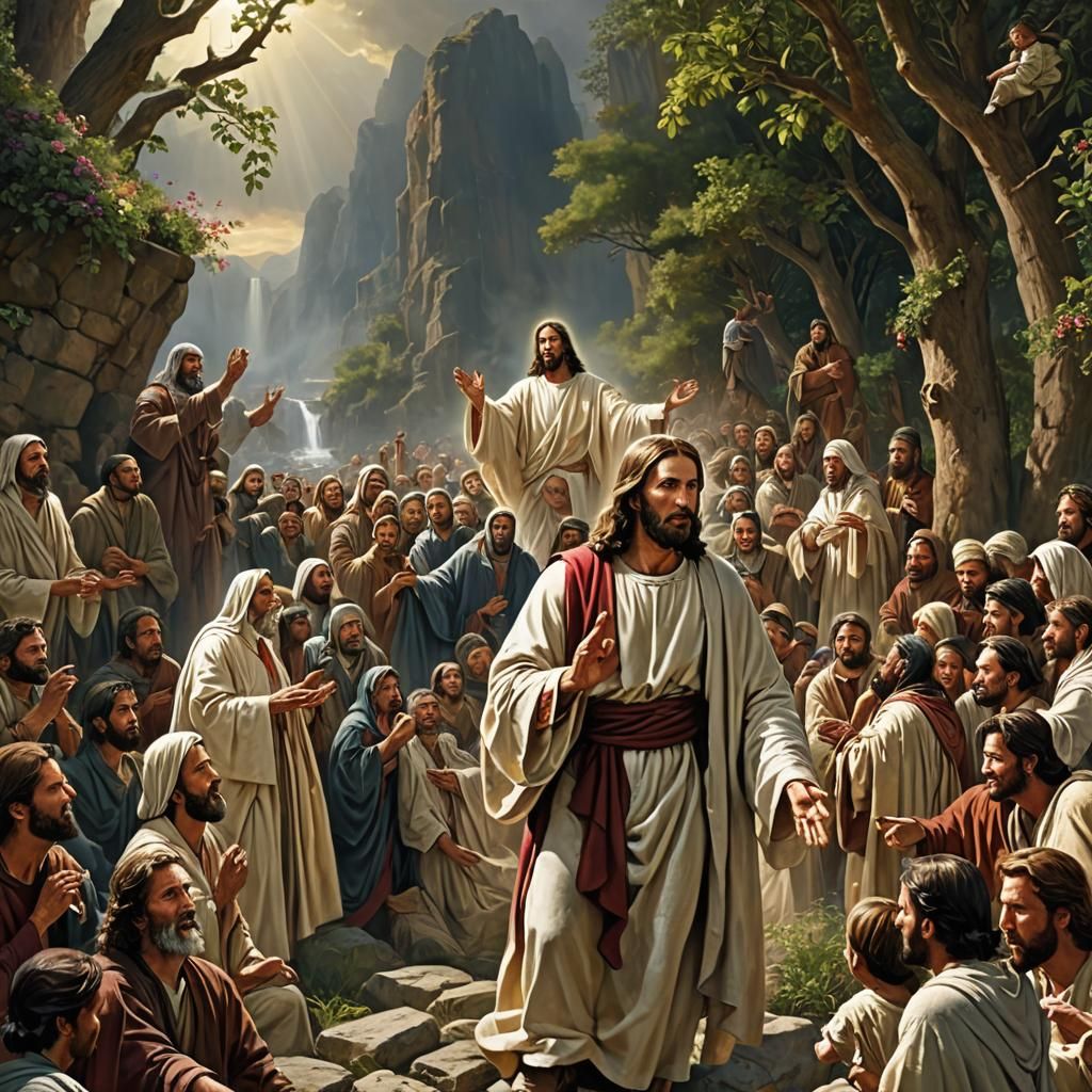 Detailed Matte Painting of Jesus Christ