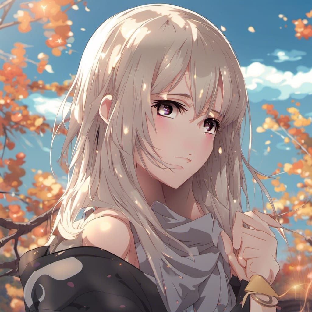 Anime Girl Profile Picture in 4K Resolution