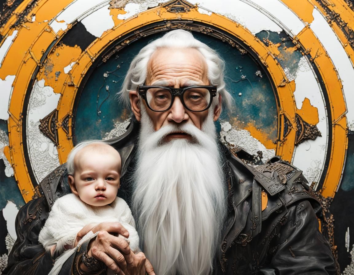 Father Time and Baby New Year
