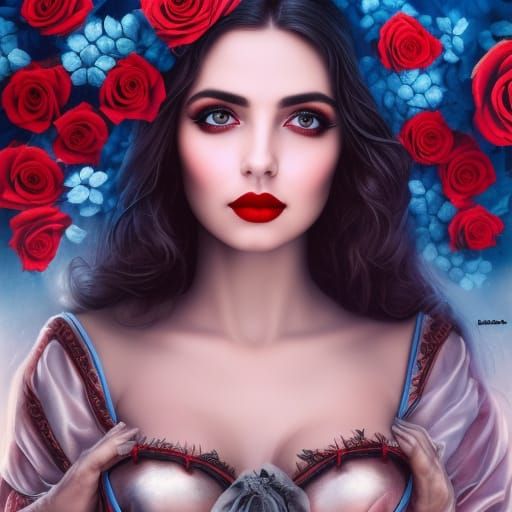 Valkyrie Portrait in Art Deco Style