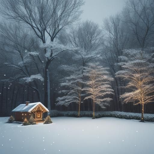 Festive Christmas Landscape Photography in Winter Wonderland...