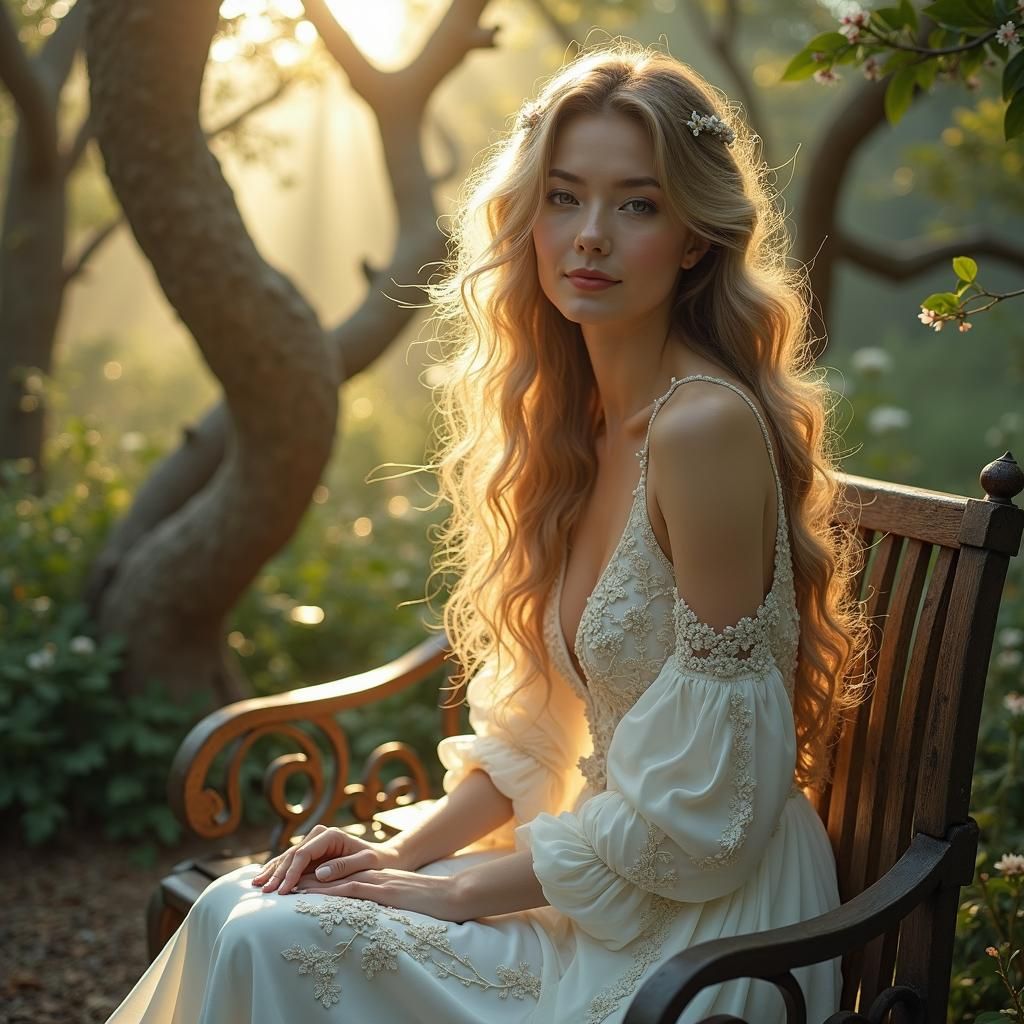 Ethereal Beauty in Enchanted Garden