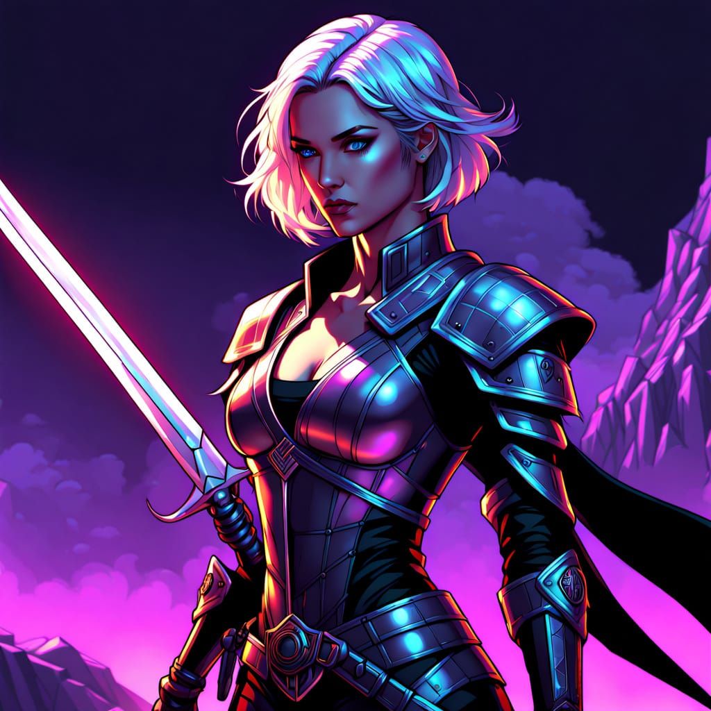 Femboi Warrior with Scimitar, Greatsword, and Claymore in Vi...
