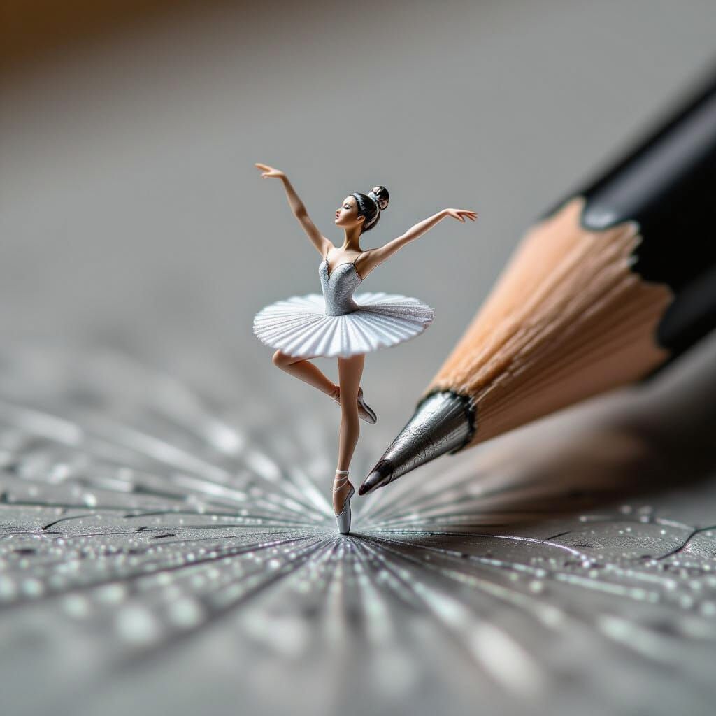 Pencil Lead Ballerina: Extreme Macro Photography