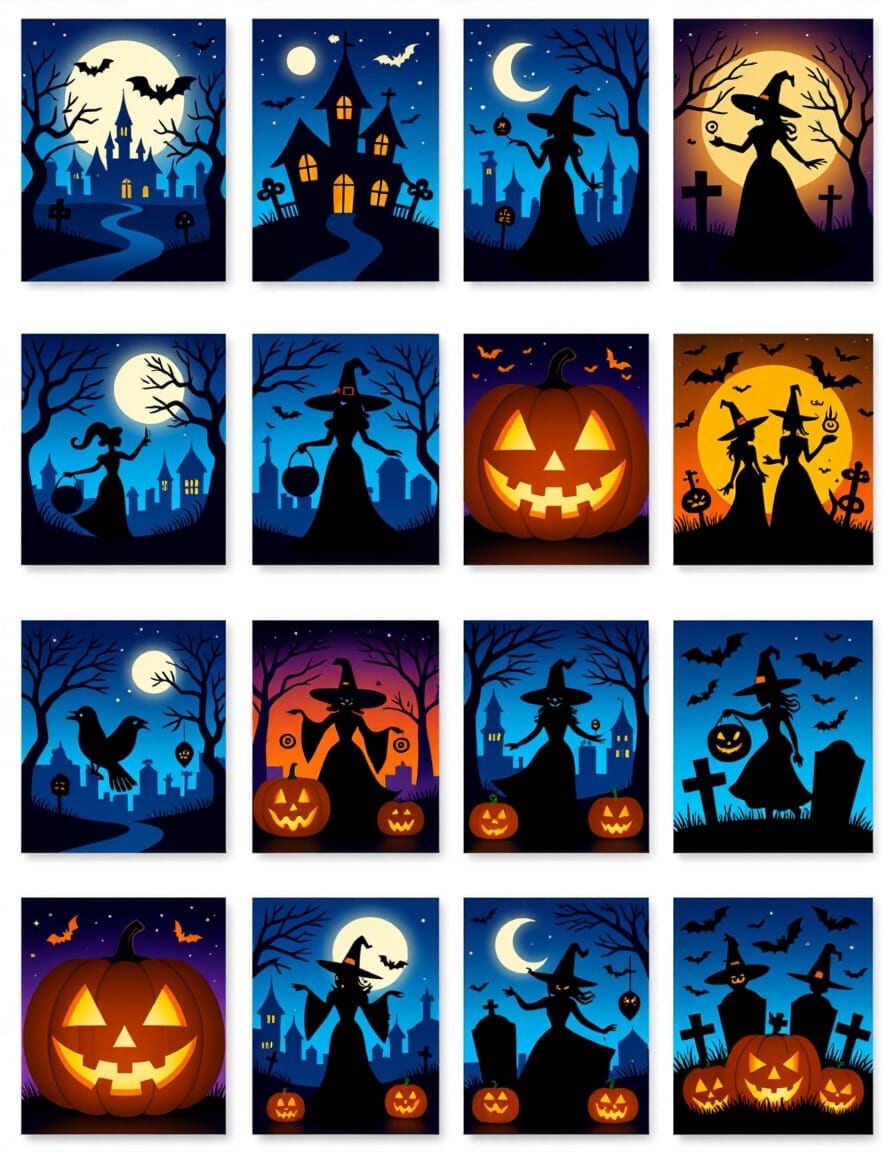 Enchanted Halloween Night With Witches and Masquerades