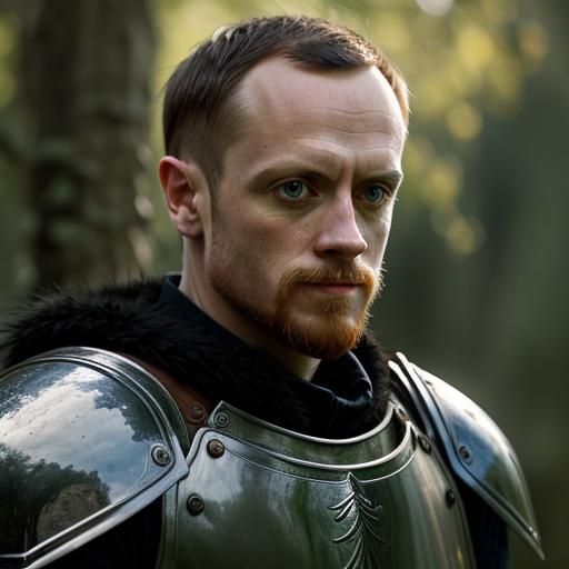 Knight in Shining Armour Portrait in Natural Colours