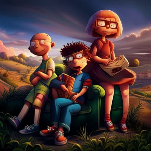 Rugrats Reimagined: Grown-Up Characters in Hyperrealistic St...