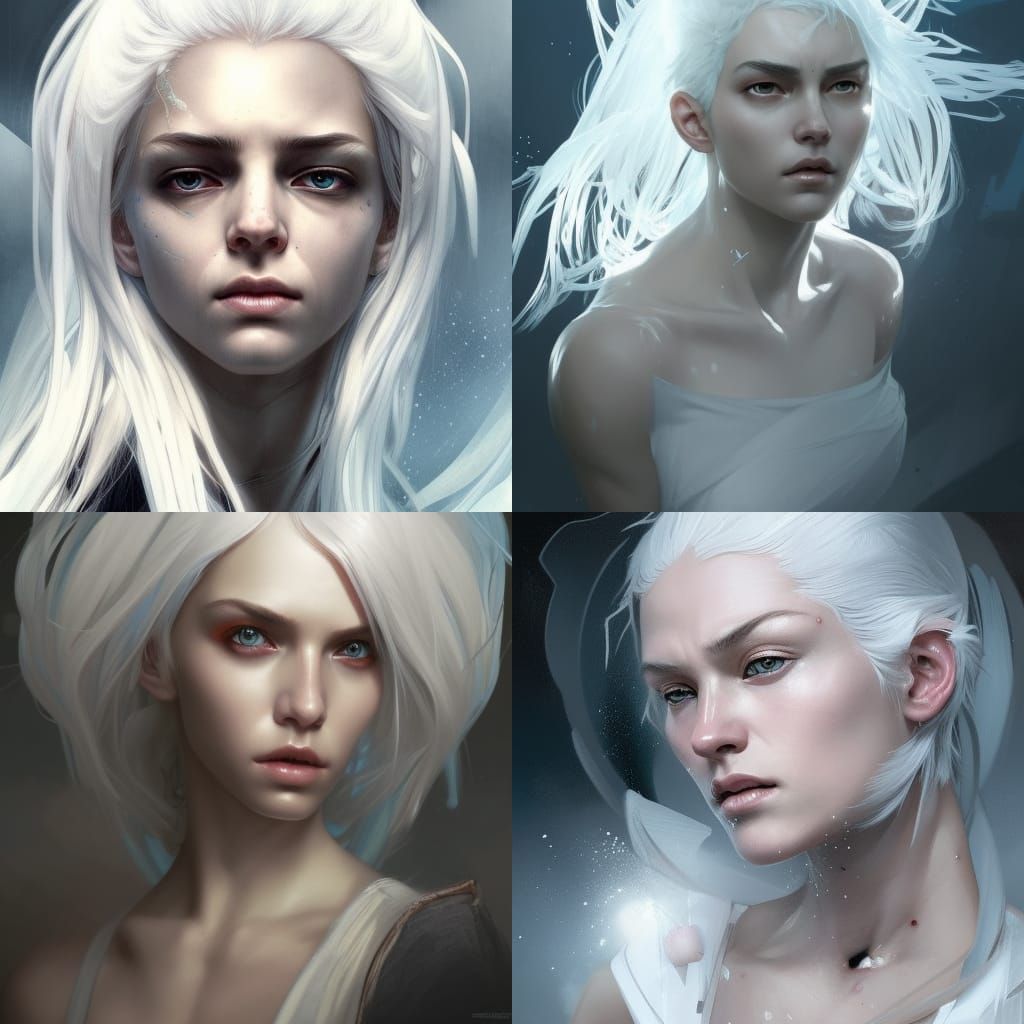 Dystopian Girl Portrait in Hyperdetailed Style