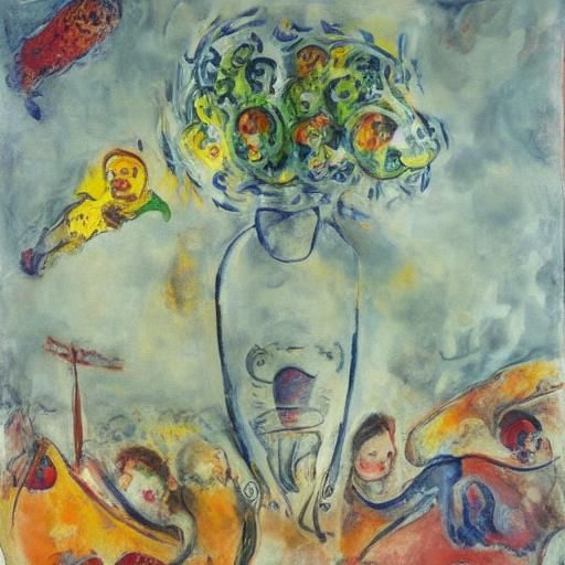 Amoeba's Sunny Day: Expressionist Digital Art