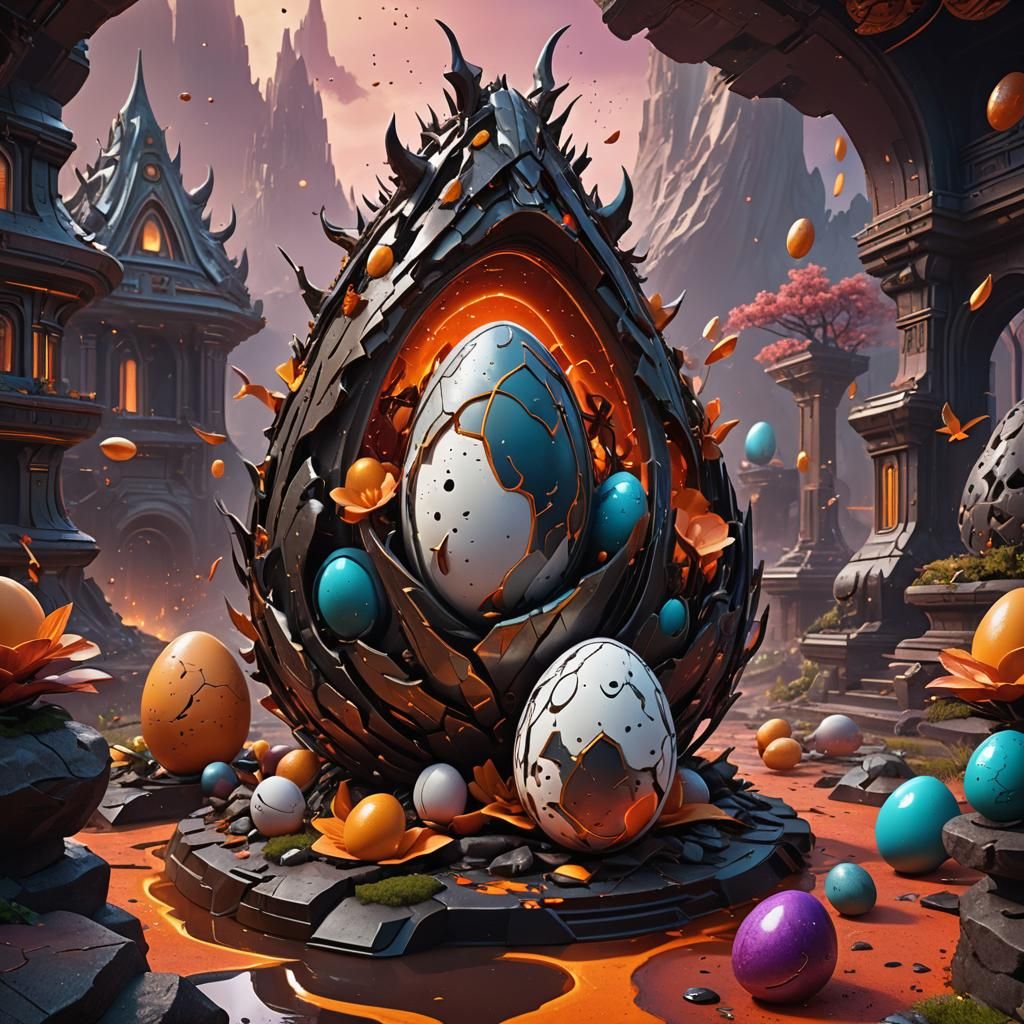 Futuristic Invention: Eggs, Rhino, Magma, Magic