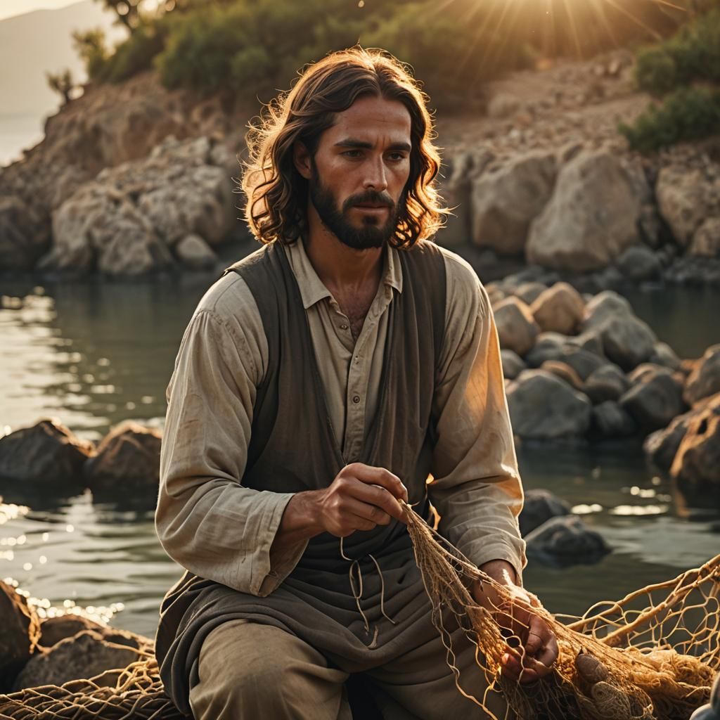 Jesus Calls a Fisherman on the Sea of Galilee