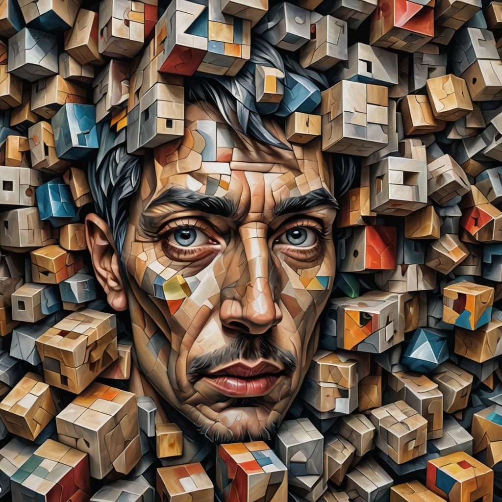 Hyperdetailed Cubist Masterpiece in HDR