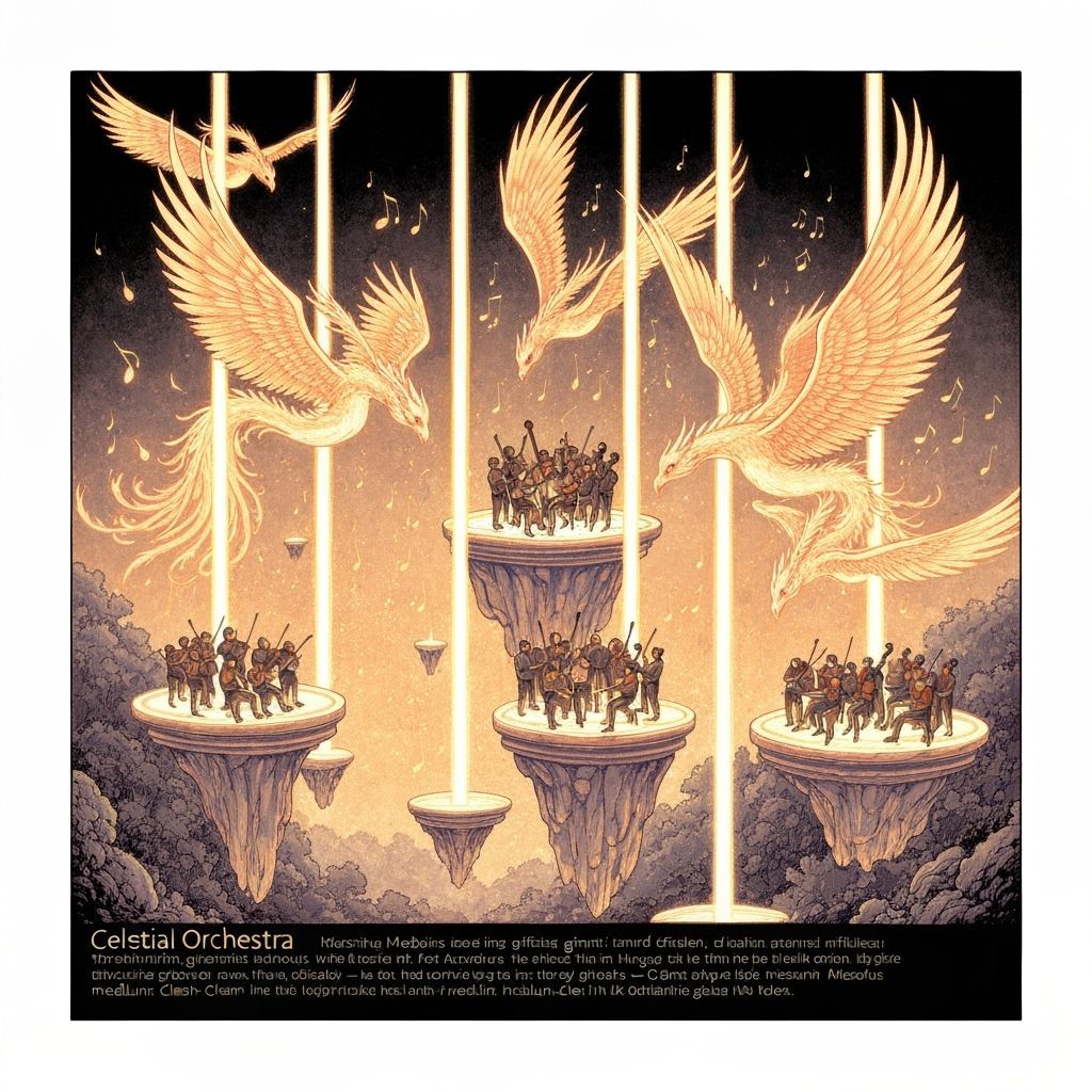 Celestial Orchestra: Music Creates Shimmering Creatures