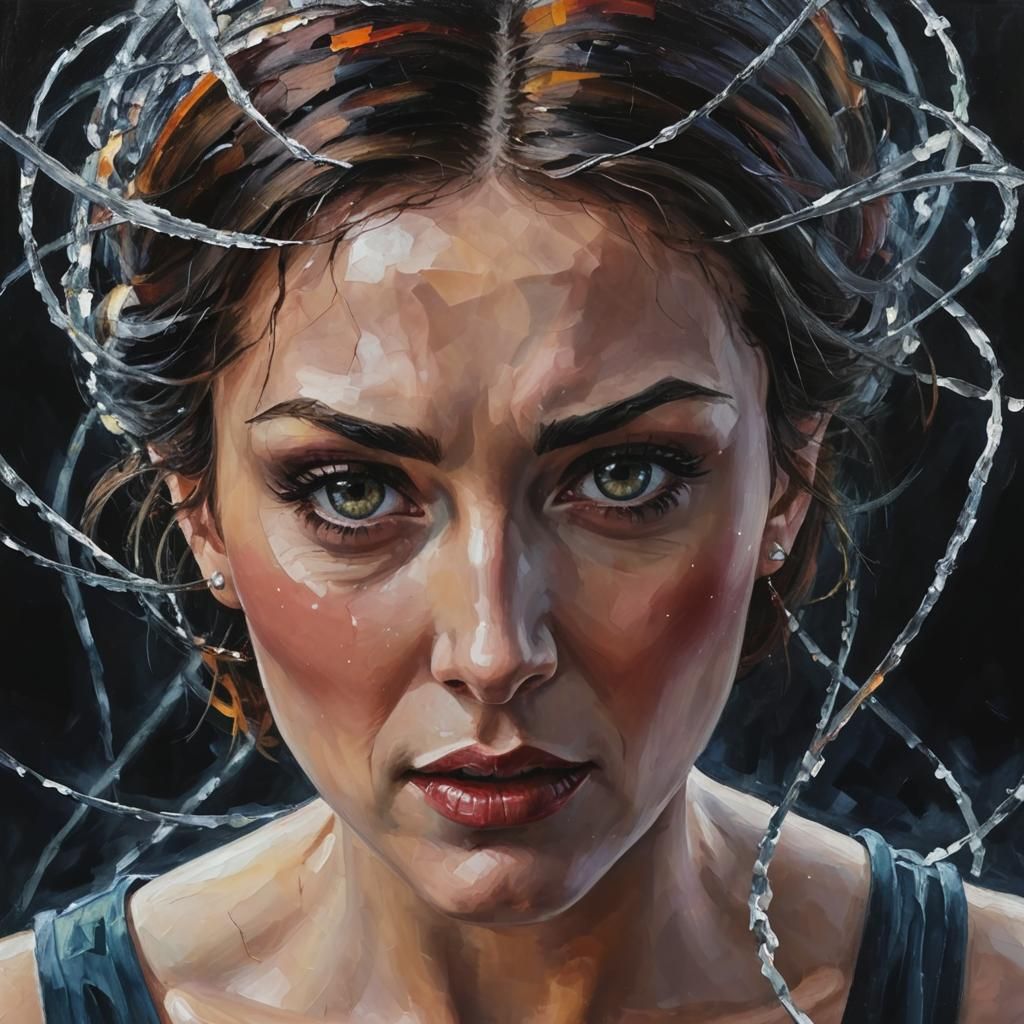 Infernal Landscape as Impasto Painting