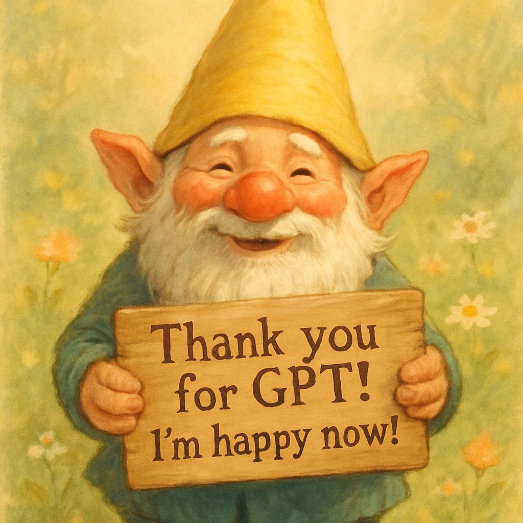 Whimsical Gnome in Springtime Wonderland