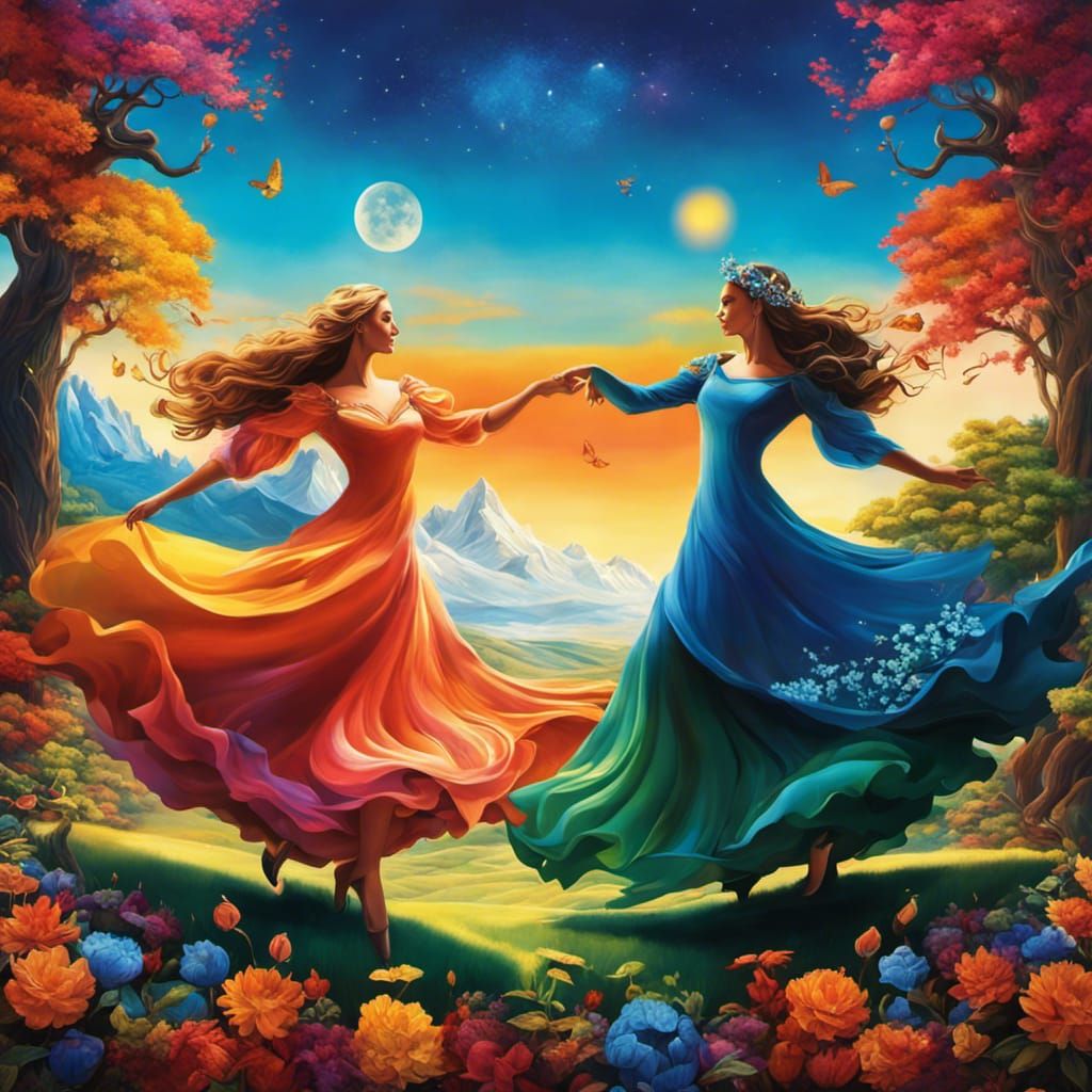 The dance of the seasons celebrating the changing landscape over the year