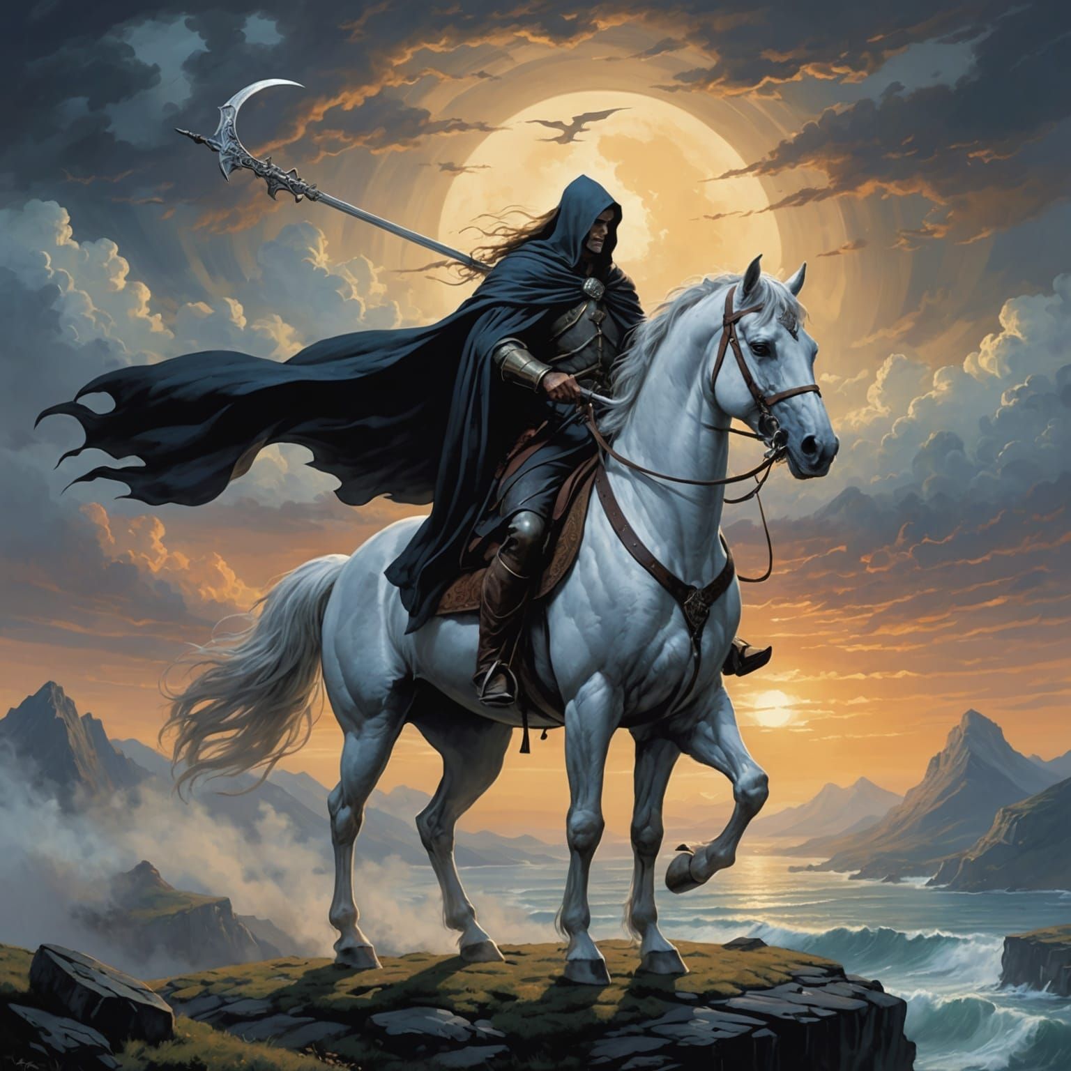 Death Rides Binky: A Digital Landscape Painting