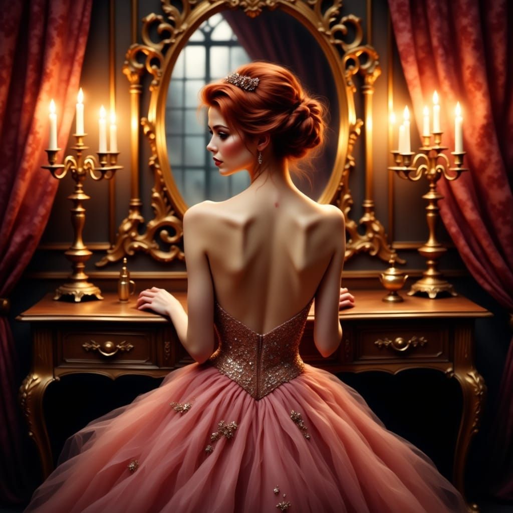 Vintage Beauty in Opulent Splendor