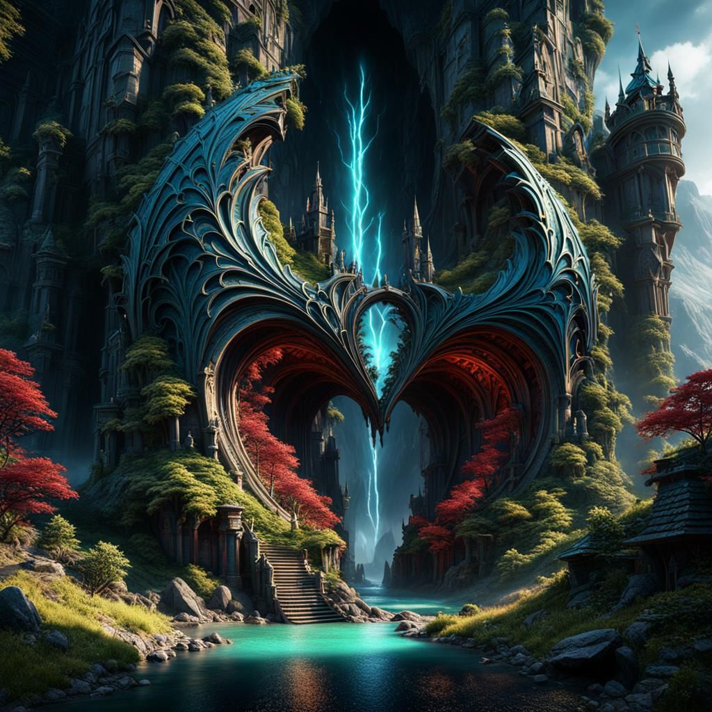 Broken Heart in Detailed Fantasy Concept Art